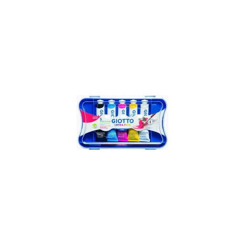 TEMPERA GIOTTO TUBO 21ML 5 COLORI PRIMARI