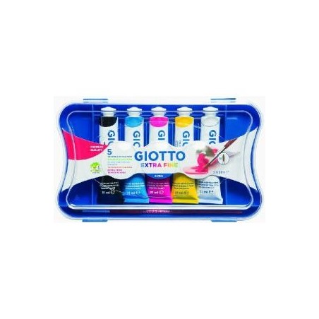 TEMPERA GIOTTO TUBO 21ML 5 COLORI PRIMARI