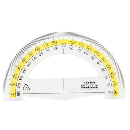GONIOMETRO 180GRADI 12CM LYRA NOFLASH