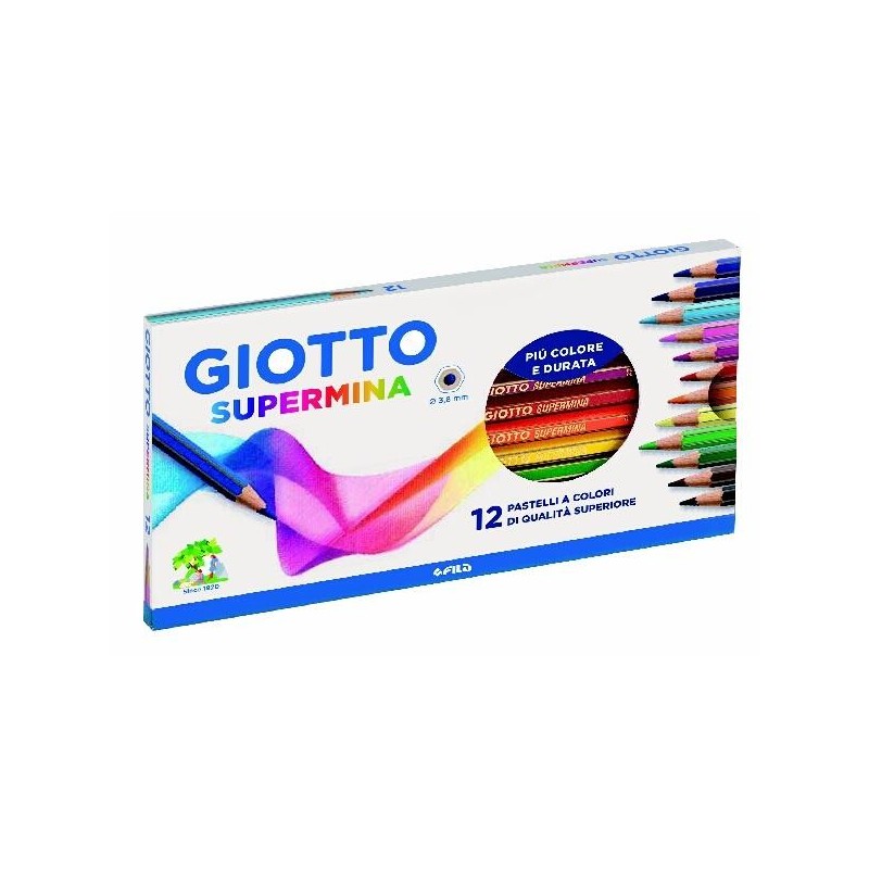 PASTELLO GIOTTO SUPERMINA 12 COLORI
