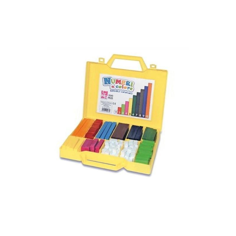 REGOLI NUMERI IN COLORE VALIGETTA 200PZ ART1131