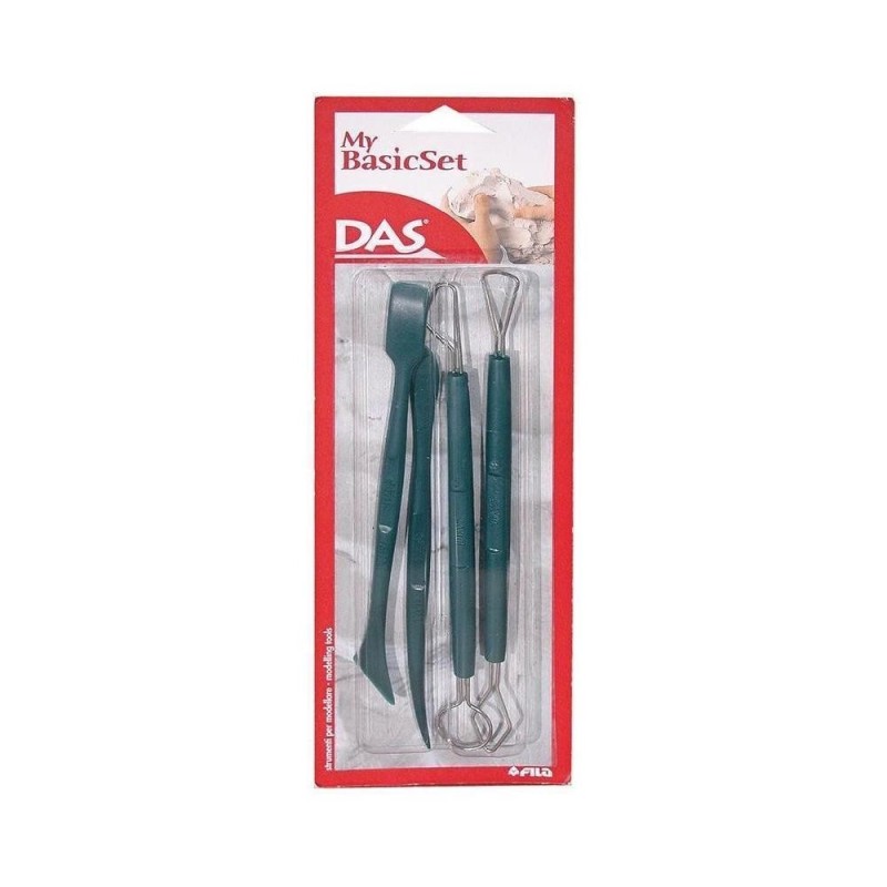 Set spatole e mirette per modellare 4 pz DAS 068000