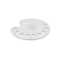 TAVOLOZZA PLASTICA OVALE  12 SCOMPARTI
