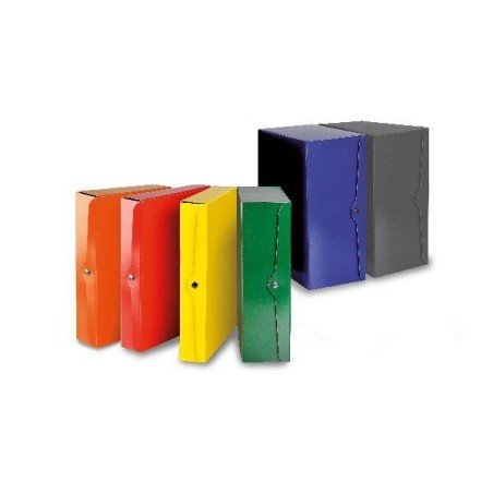 PORTAPROGETTI CON BOTTONE DORSO 15CM 250 BLU