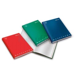 Rubrica Cartonata Monocromo A4 - 98 Fogli, Righe con Tasti Alfabetici, Copertina Cartonata