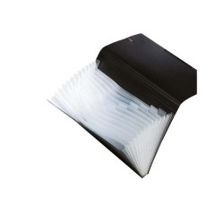 PORTADOCUMENTI 34X24 2554 13 SCOMPARTI PP NERO